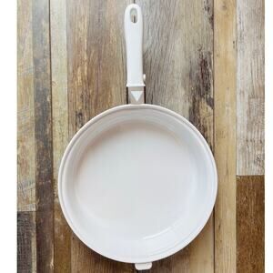 NOUVEAU by Princess House 10.5 in. Skillet Pan White with Handle (No Lid)